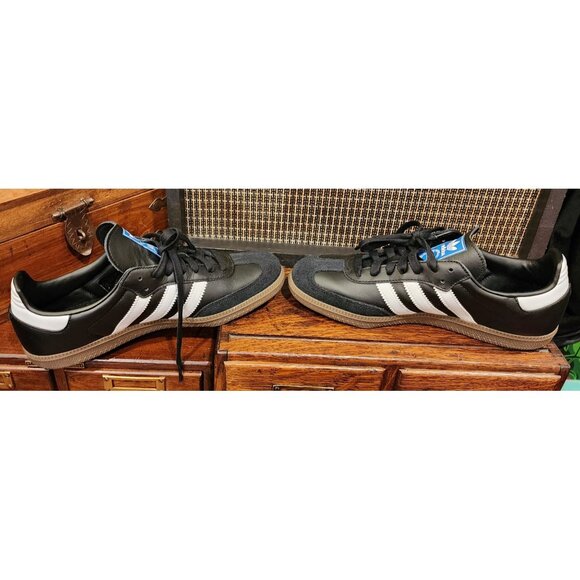 Adidas Samba Classic Black & White Women's Sneakers Size 8.5 - Picture 1 of 8